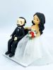 Picture of Groom on Wheelchair Wedding Cake Topper, Special Wedding Centerpiece, Classic Wedding Cake Topper