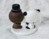 Picture of Chewbacca and Panda wedding cake topper, Star Wars fan wedding cake topper