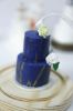 Picture of Navy Blue Wedding Cake Replica, Miniature Wedding Cake Keepsake, Gift for Mom, Gift for Wife