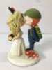 Picture of Hiker Groom & Mickey Bride Wedding Cake Topper, Hiking Wedding Cake Topper with Mushrooms, Adventure Lover Anniversary Gifts