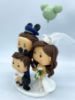 Picture of Funko Pop Family Cake Topper with Cat, Pilot Groom Wedding Figurine, Wedding Cake Topper with Son & Cat, Pokemon Cake Topper, Disney Wedding Theme
