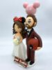 Picture of Deadpool Groom & Minnie Bride Wedding Cake Topper, Superhero Commission Gifts, Marvel Wedding Keepsake, Handmade Deadpool Clay Figurine