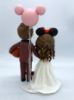 Picture of Deadpool Groom & Minnie Bride Wedding Cake Topper, Superhero Commission Gifts, Marvel Wedding Keepsake, Handmade Deadpool Clay Figurine